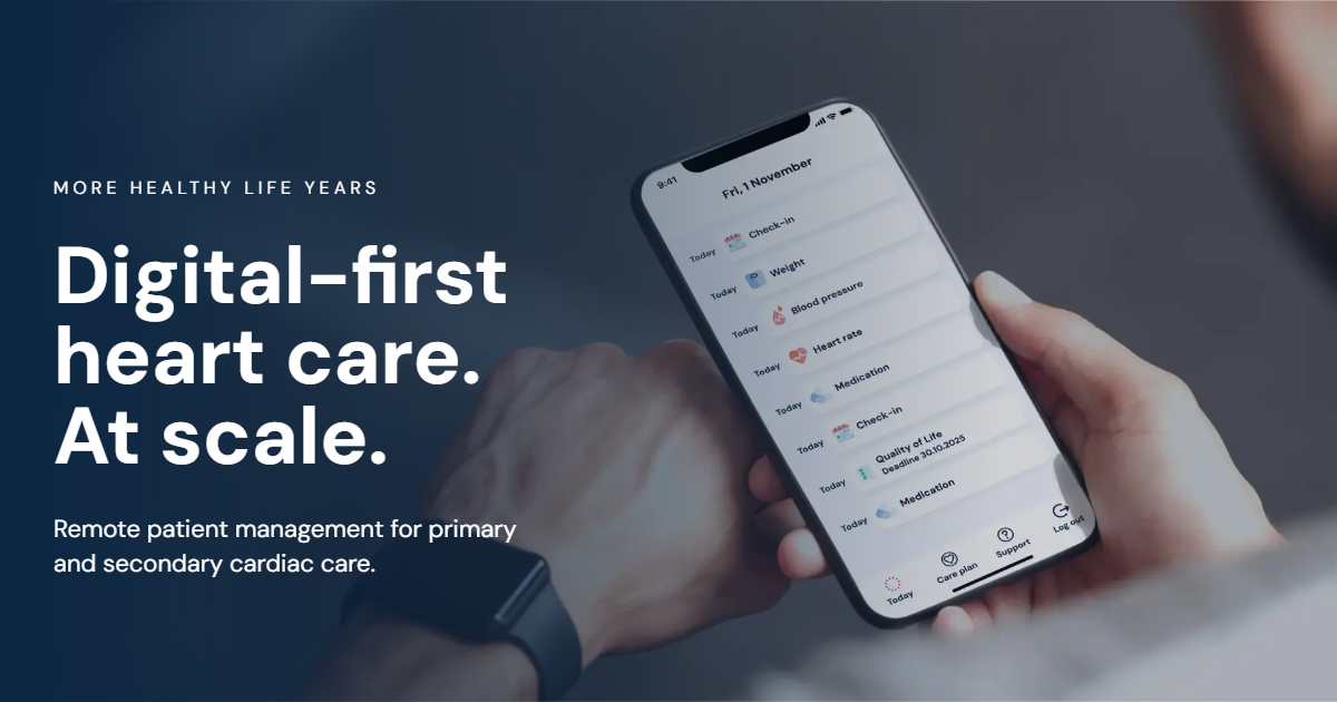 Digital-first heart care.
At scale.